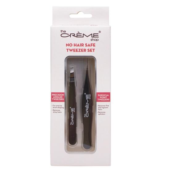 THE CREME SHOP NO HAIR SAFE TWEEZER SET*2 Types of Tweezers*New in box - Picture 1 of 1